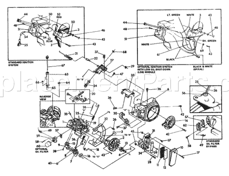 Page B Diagram and Parts List for 9514-2  Briggs and Stratton Generator